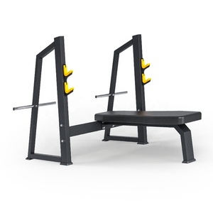 Banco de Pesas Plano de Acero DGZ-1728 - Banco de Entrenamiento de Fuerza Comercial, Resistente y Ajustable - Product Image 1