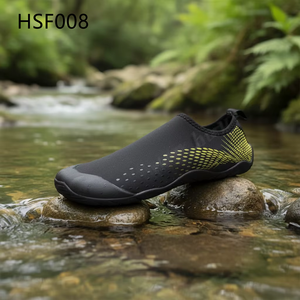 <span class=keywords><strong>Scarpe</strong></span> Acquatiche HY per Escursioni Fluviali Estive, Tessuto ad Asciugatura Rapida, Nere, per Salvataggio in Acqua, Facili da Indossare/Togliere, Resistenti, per Spiaggia e Nuoto HSF010 - Product Image 4