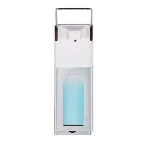 Wall mounted metal lockable 500mL 1000mL spray liquid elbow pressure manual soap dispenser