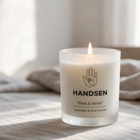 Contenants à bougies givrés 10 oz en verre vierge, étiquetage personnalisé et cartons imprimés sur demande pour souvenirs de retraite bien-être