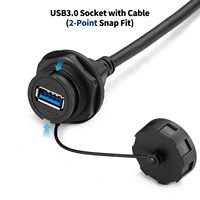 Conector de Datos de Alta Velocidad Cnlinko YU-USB3.0 de 5 Gbps, Interfaz USB Circular IP67, Stock Original de Fábrica para Automatización Industrial