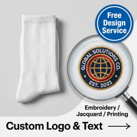 Chaussettes de sport athlétiques unisexes pour adultes, personnalisables avec logo, respirantes, écologiques, tricotées, pour la saison d'automne, avec logo sur le bord.