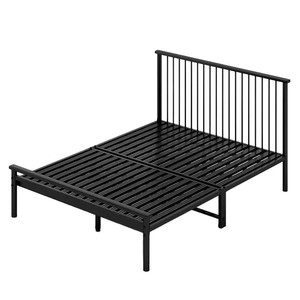 Lit en fer forgé de style européen 1,5m 1,8m, lit double avec structure métallique stable pour chambre à coucher - Product Image 5