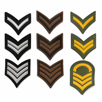 Écusson Tactique Personnalisé Brodé Chevron Rayé à Coudre ou Thermocollant pour Uniformes de Sécurité et Accessoires Vestimentaires
