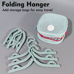 Portable Foldable Drying Hanger Travel Clothes Rack <b>Collapsible</b> Mesh Garment Hanger with <b>Storage</b> Bag for Dorm Room - Product Image 2
