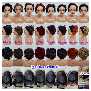 Letsfly Promoción $13.8 Peluca Corta Bob con Ondas Sueltas, Frente de Encaje 13x4, 100% Cabello Humano Brasileño, Pelucas Rizadas - Product Image 6