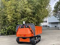 Mini Vehículo de Transporte con Orugas de Goma, Transportador Eléctrico con Control Remoto para Huertos, Granjas e Invernaderos
