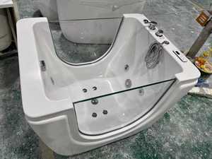 Bañera Acrílica Independiente para Bebés, Bañera <span class=keywords><strong>de</strong></span> Masaje, <span class=keywords><strong>Spa</strong></span> Termostático Interior para Bebés con Ventana <span class=keywords><strong>de</strong></span> Vidrio, Piscina Infantil - Product Image 4