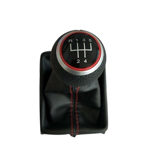 5/6 velocidad de cambio de engranaje de perillas <span class=keywords><strong>con</strong></span> Bota para AUDI A4Q58R 2009-2017 - Product Image 1