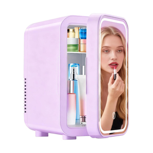 Hete Aanbieding 6 Liter Huis- en Autogebruik Paarse Kleurrijke Aangepaste Logo <span class=keywords><strong>Mini</strong></span> Koel- en Verwarmingskast voor Make-up en Cosmetica - Product Image 1