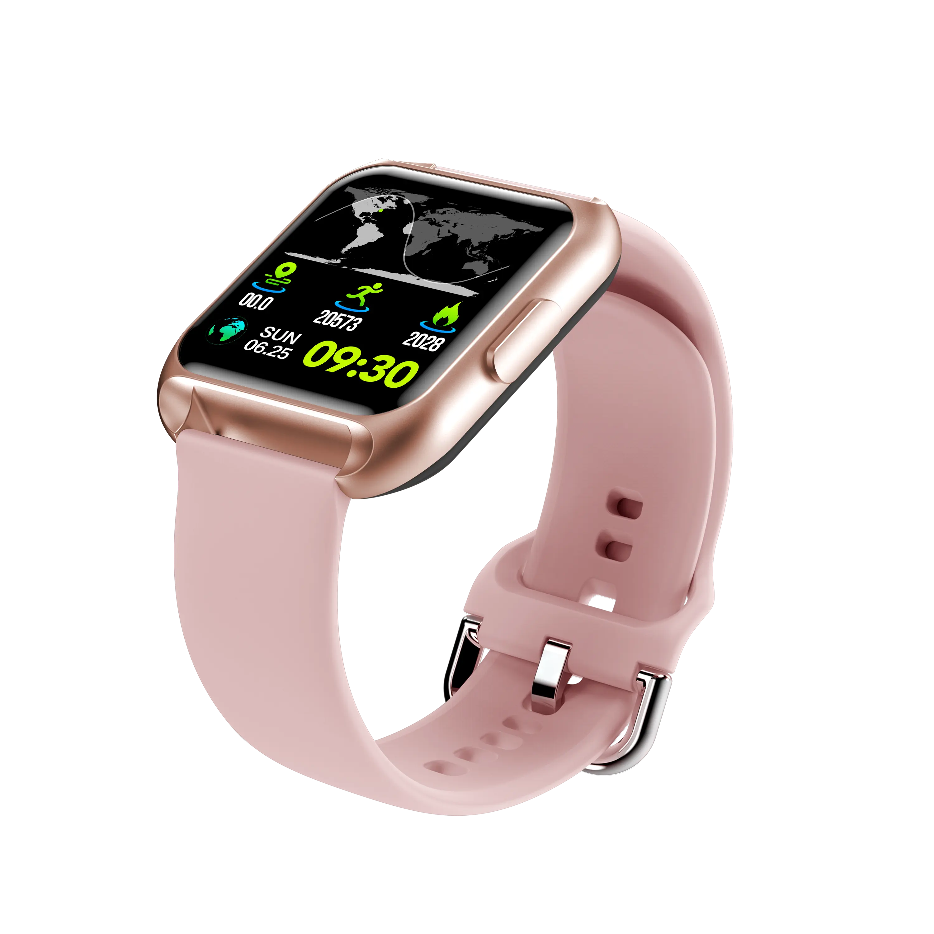 Maxtop นาฬิกาอัจฉริยะสำหรับผู้หญิงและผู้ชาย,หน้าปัดวัดความดันโลหิตสีโรสโกลด์กันน้ำผ่านการตรวจสอบผู้ผลิต ECG สมาร์ทวอทช์สำหรับปี2021