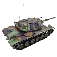 Nuevo Tanque COOLBANK Modelo Metálico U.S. M60A3, Tanques RC con Simulación de Humo y Luz LED, Tanque de Batalla Todoterreno con Rotación, Juguetes