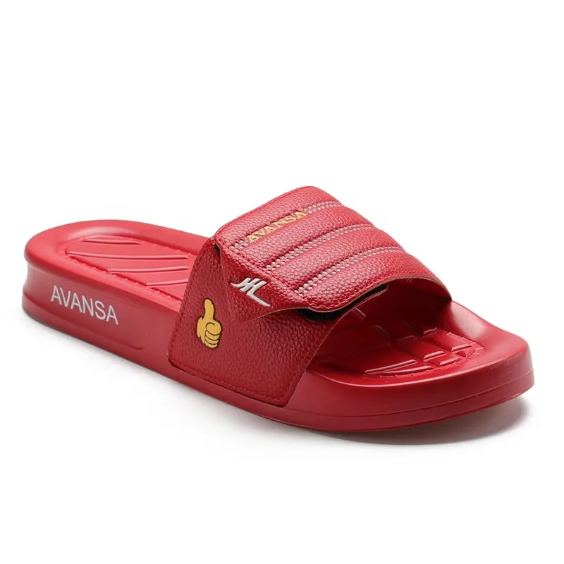 Henghao Slippers Sole Material Manufacturer Cheap Chinese Slippers Men Leather Slippers Outdoor Custom Slides Sandals With Logo