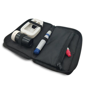 Sac en tissu pour lecteur de glycémie 13,5*9,5*3cm – Étui de rangement médical portable pour moniteur de glycémie et dispositif de ponction sanguine - Product Image 2