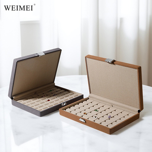 Boîte de rangement pour pierres précieuses en microfibre WEIMEI à 48 compartiments, logo personnalisé, pour diamants en vrac, pierres colorées, organisateur de bijoux, boîte de présentation - Product Image 5