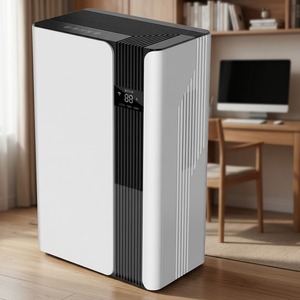<span class=keywords><strong>Deshumidificador</strong></span> Eléctrico Portátil con Panel Blanco, Pantalla de Temperatura y Humedad Dual, Filtro de Carbón y Luz Ambiental <span class=keywords><strong>para</strong></span> el Hogar - Product Image 5