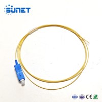 Sunet Pigtail de Fibra Óptica Simplex Monomodo de Alta Calidad SC UPC 0.9mm 2.0mm PVC/LSZH G657A1 A2 G652D