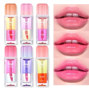 Aceite <span class=keywords><strong>Labial</strong></span> de Doble Capa al por Mayor, Brillo <span class=keywords><strong>Labial</strong></span> Líquido Mineral Vegano, Hidratante, de Larga Duración, con Efecto Voluminizador y Espejo, Aceite <span class=keywords><strong>Labial</strong></span> <span class=keywords><strong>Mágico</strong></span> - Product Image 2