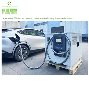 CTS 60kw 120kW mobil taşınabilir elektrikli araç şarjı pil acil kurtarma dc araç şarj istasyonu ile taşınabilir şarj