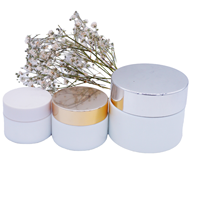 Sérum capillaire Récipient nutritionnel Bouteille cosmétique en verre 30 50g 100g 150g Ensemble d'emballages corporels dorés avec bouchon hermétique à vis Crème pour le visage