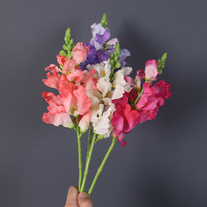 Fiori Artificiali di Garofano (Antirrhinum) in Seta <span class=keywords><strong>Viola</strong></span>, Fiori Finti di Delphinium per Centrotavola - Vendita all'Ingrosso - Product Image 2