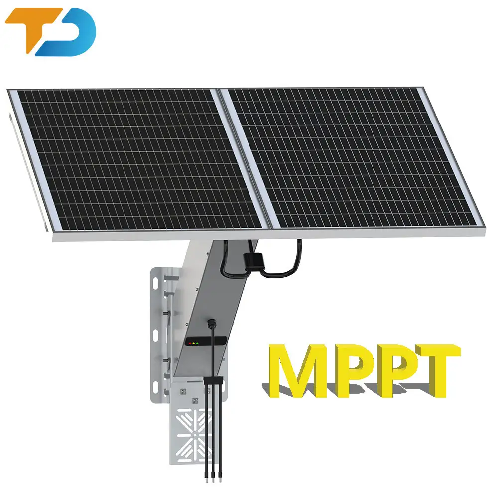 TecDeft 120W pannelli solari per telecamera di sicurezza 4G sim card farm Wildlife kit di alimentazione a batteria 12V 24V sistema di energia solare per sensore