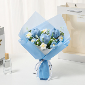 Ramo de Tulipanes de Ganchillo al por Mayor, Flores Tejidas para Regalo del Día de San Valentín y el Día de la Madre - Product Image 2