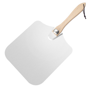 Aluminum Folding Pizza Spatula 14 Inch 16 Inch With Wooden Handle Oven Safe Pizza Transfer Tool - Product Image 1