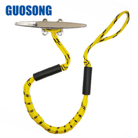 Ligne d'amarrage de bateau marine de 4 pieds 5 pieds, corde d'amarrage/ancrage (4 pieds) avec clip, corde élastique pour bateaux à moteur et navires