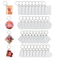 Vente en gros de porte-clés en bois vierge populaire de sublimation cadeaux promotionnels personnaliser porte-clés photo personnalisée imprimable