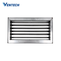 Système HVAC Ventech, grille à déflection simple réglable en acier inoxydable 304