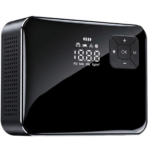 Inflador de Neumáticos Inalámbrico Portátil para Auto, Bomba Eléctrica con Pantalla <span class=keywords><strong>Digital</strong></span>, Material ABS, Cilindro Único, Carga USB de 7.4V, Manómetro de Presión de Neumáticos - Product Image 5