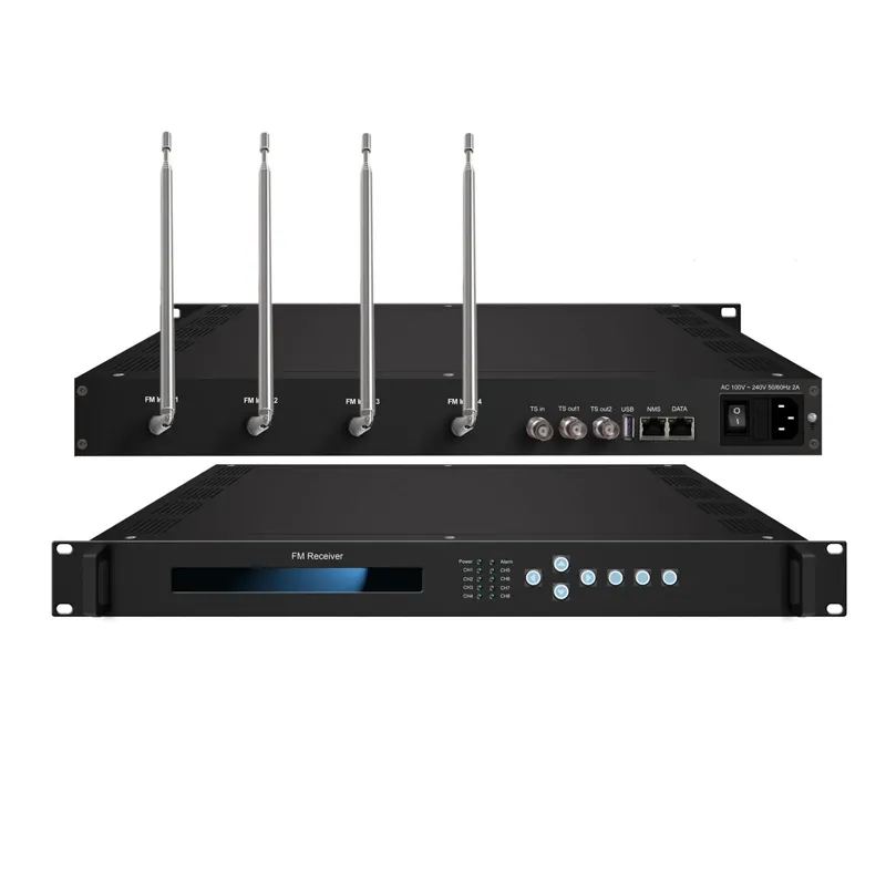 Yayın TV sistemi ASI BNC portu 8 FM IP alıcısı