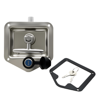 Serrure de panneau de camion Tuoxin MS 858 antivol en acier inoxydable zingué, clé plate, déverrouillage par clé plate, pour portes de camping-car, boîtes à outils, serrures électriques