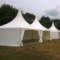 Carpa de Lona Blanca para Exteriores, Tipo Pagoda, para Bodas y Fiestas, con Estructura de Aleación de Aluminio, 3x3m, 4x4m, 5x5m, 6x6m, 8x8m, 10x10m, 12x12m