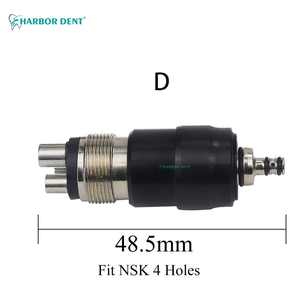 1Pc Tandheelkundige High-Speed Handstuk Snelkoppeling Koppeling Wartel <span class=keywords><strong>Adapter</strong></span> Voor 4 Gaten 2 Gaten Turbine Stroombron - Product Image 4