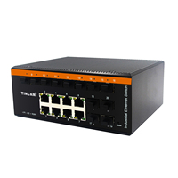 Commutateur Ethernet Gigabit géré de couche 3 Tincam Industrial, 12 SFP + 8 RJ45, commutateur sur rail DIN, DC12-57V -40 ℃ ~85 ℃