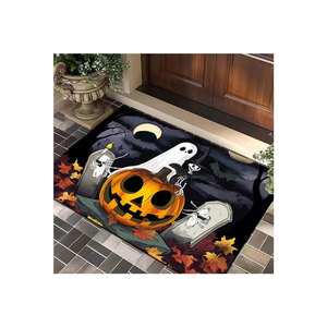 Tapete de Halloween para Puerta, Rectangular, Lavable, de Tierra de Diatomeas, con Diseño Novedoso, Tapete para Entrada de Casa, con Dibujos Animados Lindos - Product Image 5