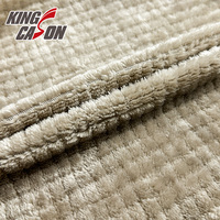 Nouveautés certifiées OEKO Kingcason : Tissu polaire jacquard uni pour oreillers décoratifs et housses de coussin