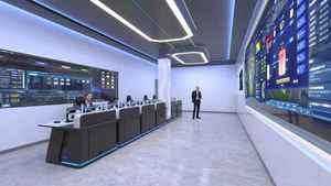 Ergonomic thiết kế công nghiệp điều khiển bàn giao tiếp nhôm thép trung tâm cuộc gọi phòng giám sát trung tâm chỉ huy hoạt động mạng - Product Image 2