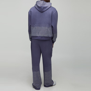 ชุดวอร์มผู้ชายแบบมีฮู้ด ประดับเพชร สีพื้น สำหรับฤดูหนาว ระบายอากาศได้ดี แห้งเร็ว คุณภาพสูง น้ำหนักเบา ขายส่ง - Product Image 2