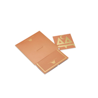 Boîtes de rangement pour bijoux en papier rigide recyclable blanc de petite taille avec logo imprimé personnalisé luxueux, gaufrage