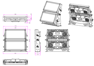 Éclairage de scène extérieur en aluminium étanche <span class=keywords><strong>MJ</strong></span> IP65 RGBW LED Bar Wall Wash 800W City Flood Strobe DJ Matrix Light - Product Image 6