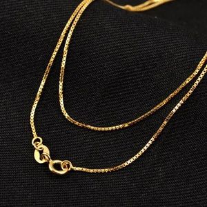 Collier chaîne carrée en or rose pur 18 carats de luxe pour hommes, bijoux personnalisés italiens en or AU750, vente en gros Xinfly - Product Image 4