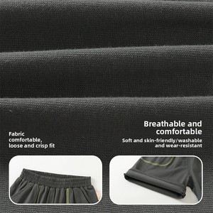 Shorts en coton pur à taille élastique pour enfants, style dessin animé, pour garçons et filles, tenues décontractées d'été pour bébés et enfants - Product Image 2