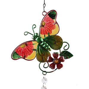 Commercio all'ingrosso <span class=keywords><strong>uccello</strong></span> & farfalla Sun Catcher di cristallo decorazione appesa per giardino esterno o casa durevole metallo & ferro materiali - Product Image 1
