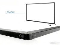 Cadre tactile infrarouge YINGTOUCH de 15 pouces, taille personnalisable, pour conférences et enseignement, noir, 16:9, écran USB, série professionnelle