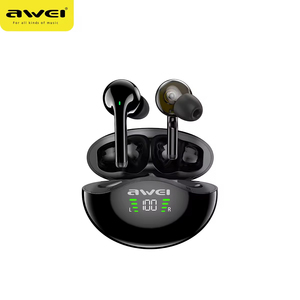 <strong>Awei</strong> T12P Wireless In-Ear Earbuds Super Bass Stereo IP5 Waterproof BT <strong>Headphones</strong> Featuring Digital Display Battery JL Chipset - Product Image 2