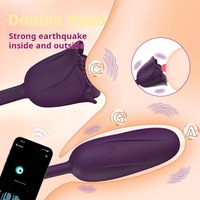 Kabelloser Fernbedienungs-Doppelkopf-Rosen-Vibrator A C G Punkt Weiblicher Masturbator Neuartige Sexspielzeuge