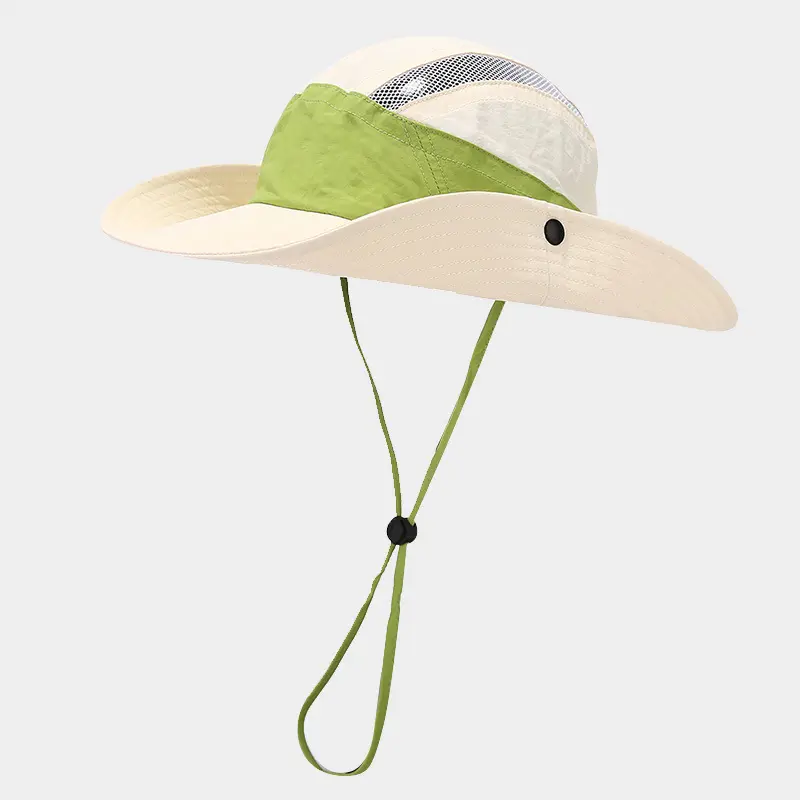 2024 New Arrival Unisex Nhanh Chóng Khô Xô Hat 3 Màu Sắc Có Thể Gập Lại Chuỗi Câu Cá Thể Thao Bán Buôn Polyester Chất Liệu Hat